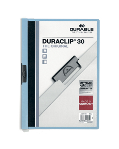 Chemise de présentation Duraclip 3mm bleue