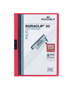Chemise de présentation Duraclip 3mm rouge