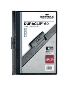 Chemise de présentation Duraclip 6mm noire