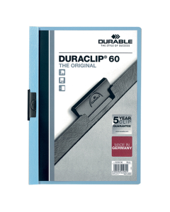 Chemise de présentation Duraclip 6mm bleue