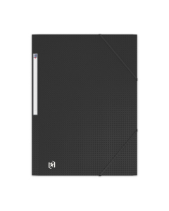 Chemise à élastique - 3 rabats - A4 - 21 x 29,7 cm - Noire