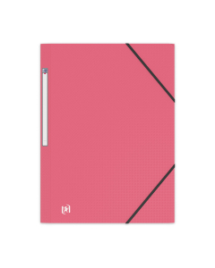 Chemise 3 rabats Oxford Memphis - Polypropylène - A4 - Rose