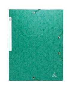 Chemise 3 rabats à élastique 24x32cm 7/10 - vert