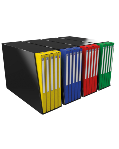 Chemise à élastiques Alpina – A4 – Carte Grainée – Poche à soufflet