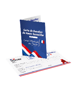 Carte de fonction Conseil Municipal des Jeunes - 148 x 210 mm