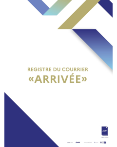 Registre du courrier arrivée 200 pages