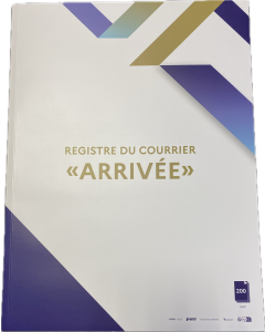 Registre du courrier arrivée 200 pages