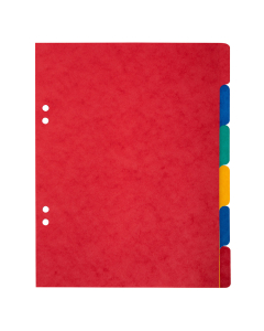 Jeu de 6 intercalaires Ecolier carte lustrée 17x22cm