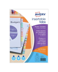 Intercalaires à onglets personnalisables - A4+ - 6 onglets