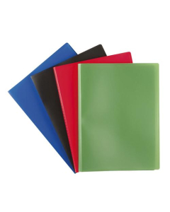 Protège-documents standard 20 pochettes fixes A4 polypropylène rouge