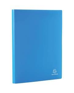 Protège documents polypro souple 80 vues A4 - Bleu clair