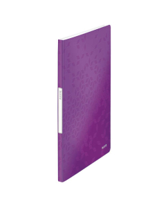 Protège-documents Wow 20 pochettes fixes A4 polypropylène violet