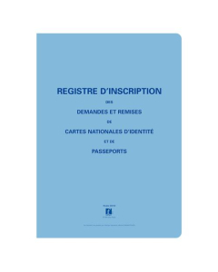 Registres d'inscription des demandes et remises de cartes nationales d'identité et de passeports