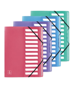 Trieur 2nd Life A4 12 positions polypropylène recyclé translucide