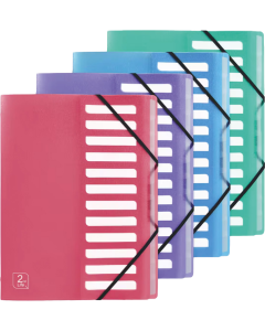 Trieur 2nd Life A4 12 positions polypropylène recyclé translucide