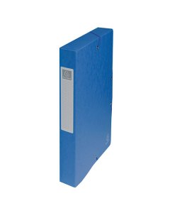 Boîte de classement Exabox Dos 40mm Carte lustrée - A4 - Bleu