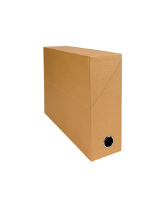 Boîtes de transfert - Dos 90 mm – Papier Toilé – Havane