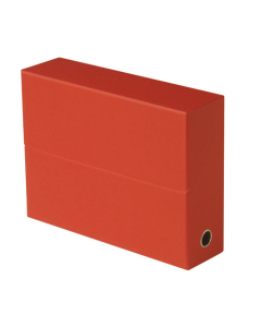 Boîte carton à archives 18/10 - 24x32x9cm rouge