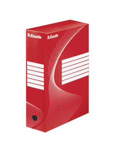 Lot de 25 boîtes à archives Vivida Boxy 100 rouge