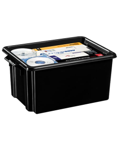 Bac de rangement 32 litres noir