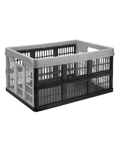 Caisse pliante 45 litres noir / gris