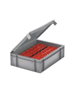 Bac gerbable avec couvercle intégré - 57L