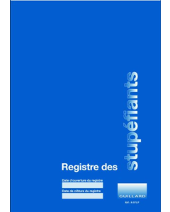 Registre des stupéfiants - 76 pages