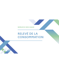 Carnet de 50 relevés de compteur d'eau en duplicata