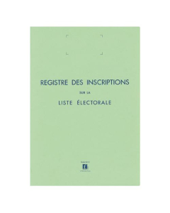 Registre des inscriptions sur la liste électorale