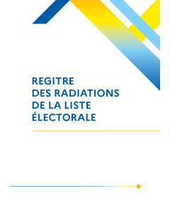 Registre des radiations de la liste électorale