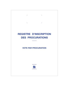 Registre d'inscription des votes par procuration