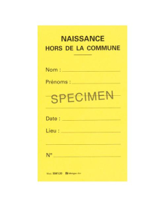Fiche Naissance Hors Commune