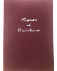 Registre de condoléances bordeaux - 24 pages