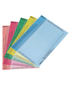 Sachet de 10 planches de 31 bandes / étiquettes dossiers suspendus AZL n° 9 coloris assortis