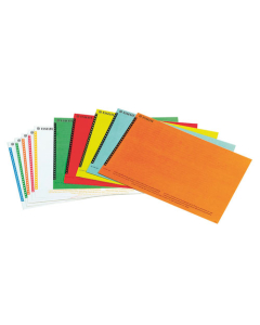 Sachet de 10 planches d'étiquettes pour dossiers supendus armoires coloris assortis
