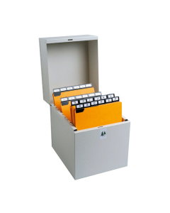 Boîte à fiches Metalib – Format 148 x 105 mm – Capacité 500 fiches