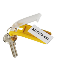 Sachet de 6 porte-clés Durable Key Clip jaune