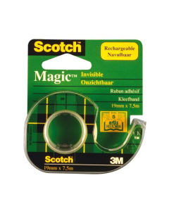 Adhésif de bureau Scotch Magic Tape 810 rouleau de 19mmx7,5m