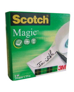 Adhésif de bureau Scotch Magic Tape 810 rouleau de 19mmx33m
