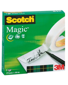 Adhésif de bureau Scotch Magic Tape 810 rouleau de 19mmx66m