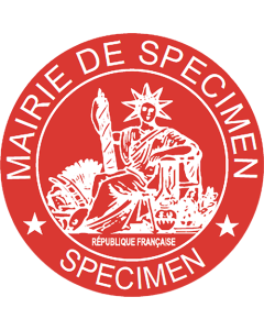 Étiquettes scellées VOID personnalisées "Mairie de " Ø 35 mm – planche de 105 étiquettes