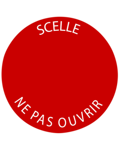 Étiquettes scellées VOID “Ne pas ouvrir”  Ø 35 mm – planche de 105 étiquettes