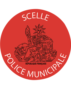 Étiquettes scellées VOID Police Municipale + Marianne  Ø 35 mm – planche de 105 étiquettes