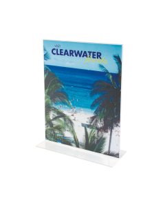 Porte-visuel droit vertical A6 - Recto / verso