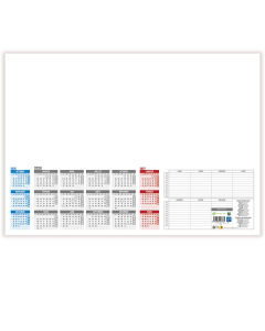 Sous-main à Effeuiller Millésimé - 38,5 x 54 cm