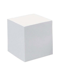 Bloc-Cube blanc format 9x9x8cm