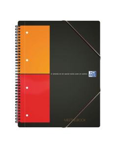 Cahier bloc-note Meetingbook perforé 29,7x22,5cm 5x5 (petits carreaux) Oxford International