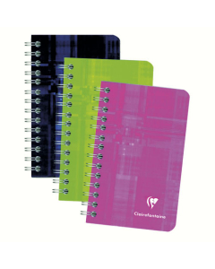 Carnet spirale 7,5x12cm 100p 5x5 Clairefontaine