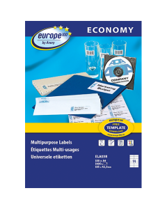Boîte de 1400 étiquettes multi-usages (jet d'encre, laser, copieur) coins droits 105x42,3mm