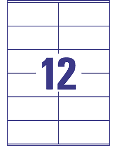 4000 étiquettes multi-usage - 105 x 48 mm - Blanc